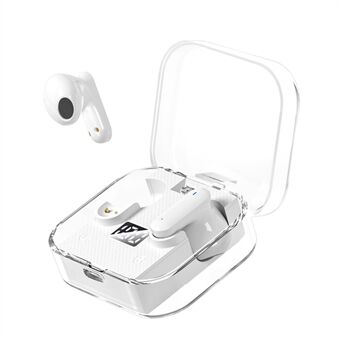 KALIO LY18 Half In-Ear trådløst Bluetooth-hodesett Støyreduksjon Hi-Fi-hodetelefoner Lette TWS-ørepropper med gjennomsiktig ladeveske