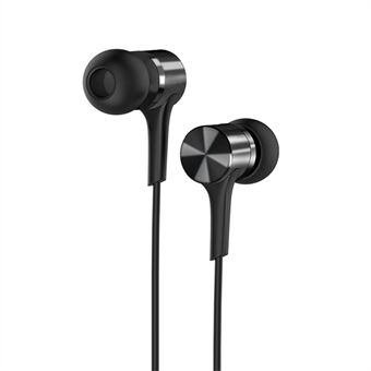HOCO M54 Pure Music Universal 3,5 mm in-ear kablede øretelefoner med mikrofon - svart