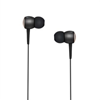 HOCO M19 In-ear 3,5 mm hodetelefon med fjernkontroll og mikrofon for iPhone Samsung Xiaomi etc - Svart