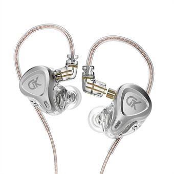 GK G5 [No Mic] Metal In-ear Headphones Bass HiFi Noise Canceling Earphones for Sports Gaming