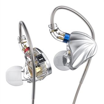CVJ Nami Aluminium Magnesium Legering membran In-Ear Kablet hodetelefonbryter Tuning øretelefoner med avtakbar kabel (ingen mikrofon)