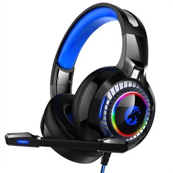 IMYB A60 RGB Light PC Gaming Headset Low Delay Noise Cancelling Microphone Hodetelefoner - Grå