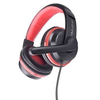 OVLENG GT91 Over-Ear USB-kabel Gaming Headset Lett uttrekkbart hodebånd Design E-Sports datamaskinhodetelefoner med HD-mikrofon