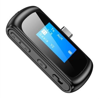 C32 for Nintendo Switch Type-C Bluetooth 5.1 sendermottaker trådløs lydadapter med skjerm