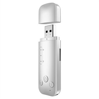 D90 Bluetooth 5.0 trådløs USB-lydmottaker-sender 2-i-1 pluggbart TF-kort Bluetooth-adapter med dobbel utgang