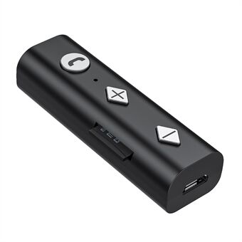 Trådløs Bluetooth 5.0 Clip Audio Receiver Adapter Håndfri oppringing for hodetelefoner Bilstereo