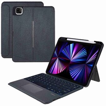 JIUYU for iPad Pro 11-tommers (2020) / (2021) Bluetooth trådløst magnetisk tastatur + justerbart Stand nettbrettdeksel Beskyttende veske med blyantholder