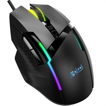 BAJEAL G3 Mechanical RGB Gaming Mouse E-Sports Wied Mouse 7-knapps programmerbare mus 6-hastighets DPI-mus