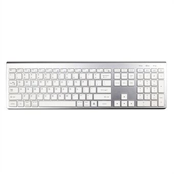 K010C 110 taster Bluetooth trådløst tastatur Bærbart slankt tastatur kompatibelt med Mac, Windows