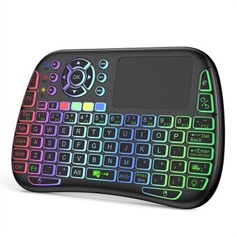 M9 Fjernkontroll Mus Tastaturkombinasjon med IR-læringsfunksjon Mini trådløst tastaturstøtte Touchpad Stemme