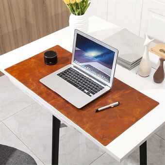 Stor gaming bærbar musematte Sklisikker oljevoks tekstur topplag kuskinn kontor skrivebord musematte, 60x40 cm