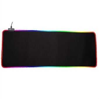 LED fargerik lysende tastaturmatte RGB-musematte Musematte