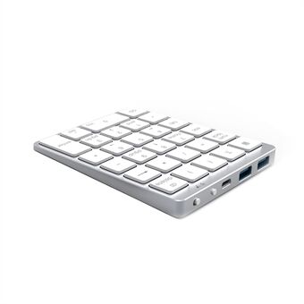 N970 Pro aluminiumslegering 28 taster Bluetooth trådløst numerisk tastatur Ultratynn mini numerisk tastatur