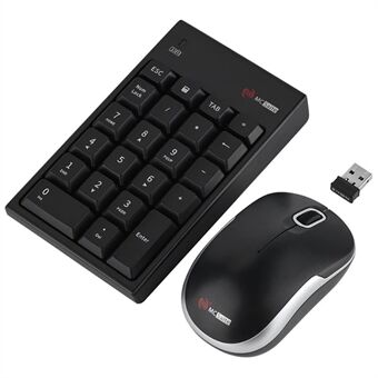 MCSaite MC-61CB 22 taster trådløst 2,4G numerisk tastatur og mus