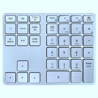 MC-308DM Bluetooth/2.4G trådløst mini numerisk tastatur 35 taster Datamaskin bærbar tastatur