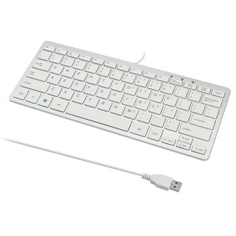 X5 Ultra-thin 78 Keys USB Wired Keyboard Home Office Computer Laptop Keyboard