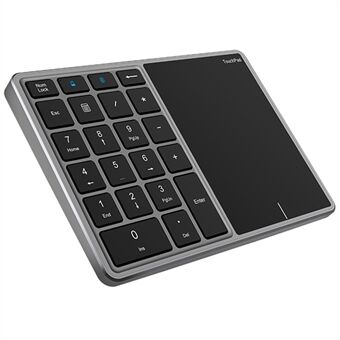 BT-14 Bluetooth / 2.4G trådløst mini numerisk tastatur Datamaskin Bærbar tastatur med pekeplate