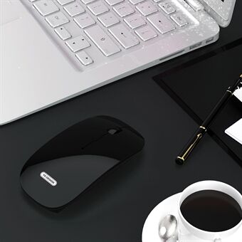YK-W10 Rechargaeable Noiseless 2.4G Wireless Mouse with Nano Receiver for Notebook, PC, Laptop - Black