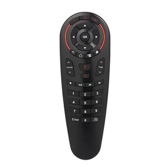 Fjernkontroll 2,4G trådløs Voice Air Mouse 33 Taster IR Læring Gyro Sensing Smart Remote for Android TV Box Mini PC