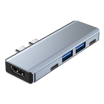 YG-2102 5 i 1 Multiport Hub USB Type-C 4K HDMI-kompatibel PD 100W ladeadapter for MacBook Pro/Air