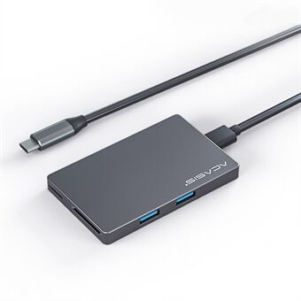 ACASIS CM004 6 i 1 Type-C dokkingstasjon Multi-Port Type-C til HD-kompatibel HUB Adapter for MacBook Pro Air TF / Minnekortleser OTG Adapter