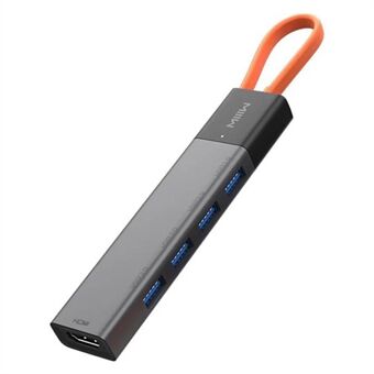 XIAOMI YOUPIN MWCMA02 Type-C Hub Converter USB-C Adapter PD 100W hurtigladingsdokkingstasjon til 4xUSB 3.0-porter og HD-videoutgangsport