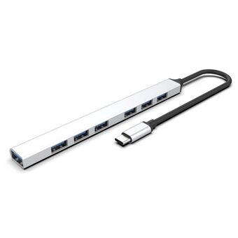 7-ports USB-hub Høyhastighets Splitter Expander Adapter Dokkingstasjon for bærbar harddisk-mustastatur