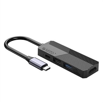 ORICO MDK-4P GY-BP 4-i-1 USB C Hub Type C til 1xUSB 3.0-port + 1xUSB 2.0-port + 1xHDMI-port + 1xPD ladetype C-port
