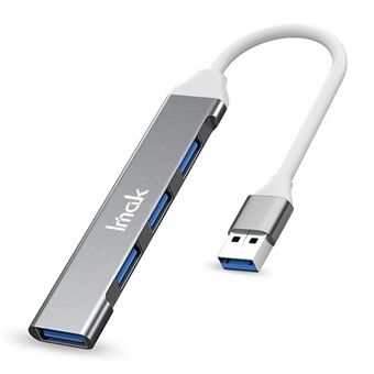 IMAK Multi-Port 4 i 1 USB-dokkingstasjon Bærbar USB HUB Adapter til 3 USB2.0 + USB 3.0 Multifunction Converter Kompatibel med Windows / macOS / Linux
