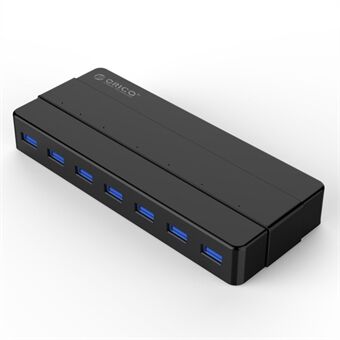 ORICO H7928-U3 7-porter USB 3.0 skrivebordshub med 12V / 2A strømadapter