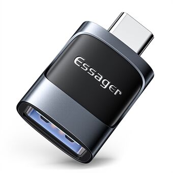 ESSAGER USB hunn til Type-C hann USB3.0 5 Gbps Dataoverføring Ladekontakt OTG Adapter