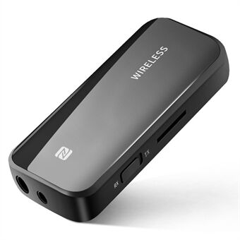 T40 Bluetooth 5.0-mottaker Push Back Clip Trådløs mottak og overføring 2-i-1 biladapter for lydlytting av musikk Håndfri samtale