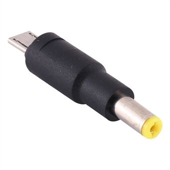 10 stk DC strømplugg 5,5 x 1,7 mm hann til mikro USB hannadapter