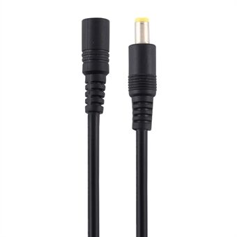 5m 8A DC strømplugg 5,5 x 2,5 mm hunn-til-hann-adapterkabel - svart