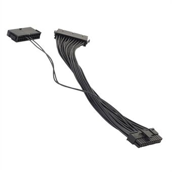 24Pin 30cm Dual Start Strømledning Dual Power Start-kabel for datamaskinkontakter