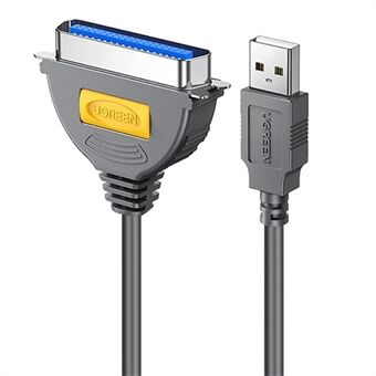 UGREEN 1m USB til DB36 IEEE1284 Converter Plug and Play Centronics Parallell Printer Kabeladapter