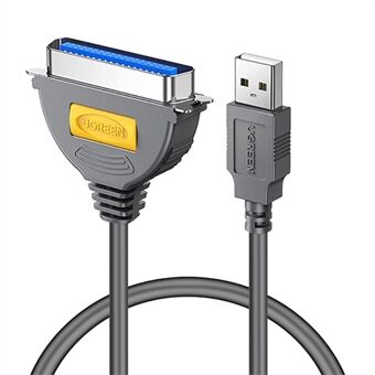 UGREEN 1,5 m USB til DB36 IEEE1284 hann-til-hun-kontakt Centronics parallell skriverkabeladapter