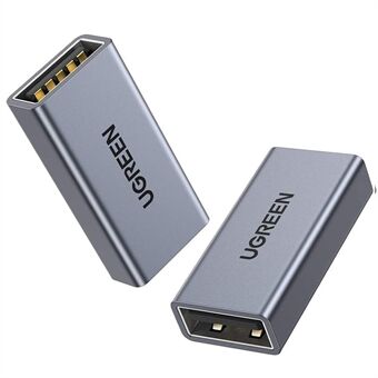UGREEN 20119 USB A 3.0 hunn-til-hun-adapter Aluminium-forlengelseskontakt USB 3.0-kopler-hun-konverter-støtte 5 Gbps dataoverføringshastighet