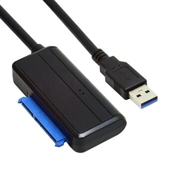 U3-027-RI 0,3 m USB 3.0 til vinklet SATA 22-pinners adapterkabel for 2,5 "3,5" harddisk SSD for stasjonær bærbar PC (ingen strømforsyning)