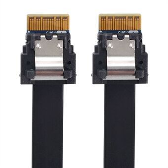 SF-100-0.4M PCI-E Slim Line SAS 4.0 SFF-8654 4i 38-pins vert til SFF-8654 Slim SAS målkabel