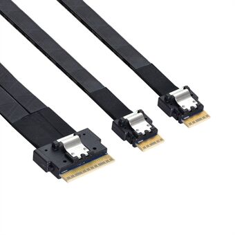 SF-034-0.4M PCI-E Ultraport Slimline SAS Slim 4.0 SFF-8654 8i 74Pin til Dual SFF-8654 4i 38Pin-kabel