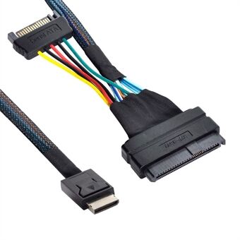 SF-017 50 cm Oculink SFF-8611 til U.2 U.3 SFF-8639 NVME PCIe PCI-Express SSD-kabel for hovedkort SSD