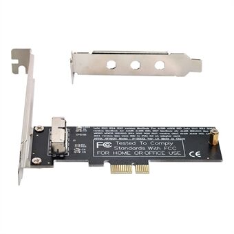 SA-143 PCI Express PCI-E 1X til 12 + 16Pin 2013-2017 Mac Pro Air SSD Convert Card for A1493 A1502 A1465 A1466 Adapter med standard / lav brakett