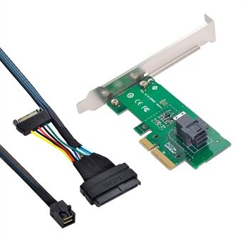SF-024 + SF-093 PCI-E 3.0 4.0 til SFF-8643 kortadapter og U.2 U2 SFF-8639 NVME PCIe SSD-kabel for hovedkort SSD