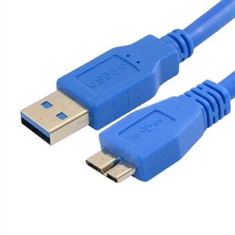 0,6 m USB 3.0-kabel A hann til Micro-B ladekabel forlengerkabel Harddiskkabel med 5 Gbps dataoverføring