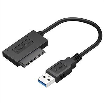 USB3.0 Slimline USB3.0 Am / SATA-adapterkabel Easy Drive-ledning USB3.0 / SATA 7 + 6pin 3.0 / SATA 7 + 6