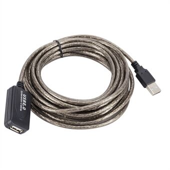 5m USB-adapterledning 480Mbps Høyhastighets dataoverføringsforlengerkabel hann-til-hunn USB 2.0-forlengelseskabel Active Repeater-kabel
