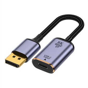 UC-038-D8K USB-C Type C Hunn til Displayport Converter HDTV Adapterkabel 8K / 60hz 4K / 120hz for nettbretttelefon bærbar PC