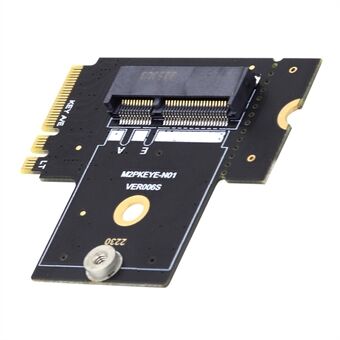 SA-062 PCI Express NGFF-nøkkel A+E hann til hunn lav profil 90 grader rettvinklet adapter forlengelseskort stigerør