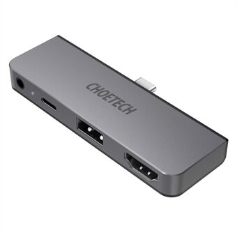 CHOETECH HUB-M13 4-i-1 USB-C til 3,5 mm + Type-C + USB + HD-porter Hub Laptop-nettbrettadapter